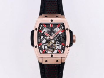 Acceptance Hublot Masterpeice SkeletonTourbillon Red Markers Gold Watch 906.OX.0123.VR.AES13