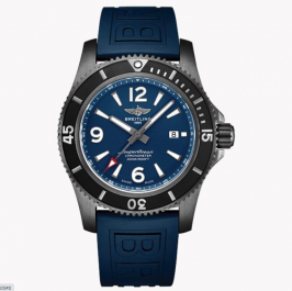 Evaluation Breitling Superocean 46CM Black Steel Watch Blue M17368D71C1S2/M17368B71B1S2
