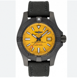 Check Breitling Avenger II Seawolf Blacksteel Yellow Dial Watch M17331E2|I530|109W|M20BASA.1