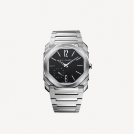 Detection Bvlgari Octo Finissimo Black Dial Polished Steel Watch 40MM 103297