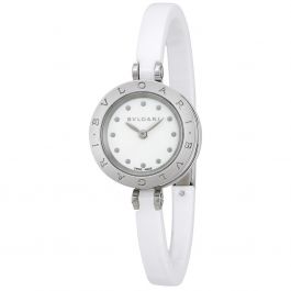 Acceptance Bvlgari B.zero1 White Ceramic Bangle Bracelet Ladies Watch 102086