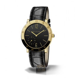 Check Bvlgari Bvlgari Roma Yellow Gold Case Black Dial Male Watch 102359 BB41BGLXT