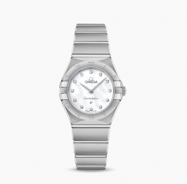 Appraisal Omega Diamonds Markers Stainless Steel Bracelet Quartz 25MM Women's Watch 131.10.25.60.55.001